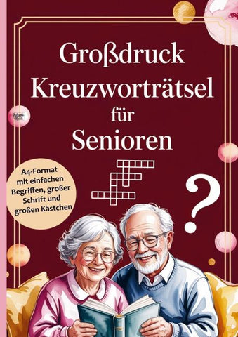 Großdruck Kreuzworträtsel für Senioren