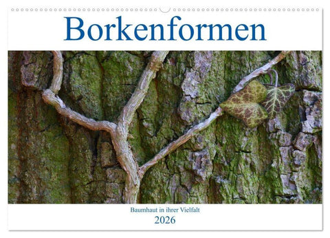 Borkenformen (Wandkalender 2026 DIN A2 quer), CALVENDO Monatskalender
