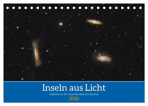 Inseln aus Licht (Tischkalender 2026 DIN A5 quer), CALVENDO Monatskalender