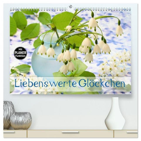Liebenswerte Glöckchen (hochwertiger Premium Wandkalender 2026 DIN A2 quer), Kunstdruck in Hochglanz