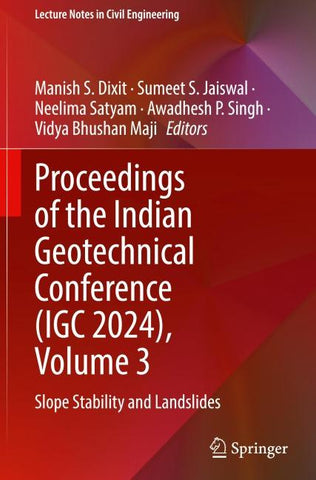 Proceedings of the Indian Geotechnical Conference (IGC 2024), Volume 3