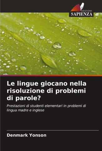 Le lingue giocano nella risoluzione di problemi di parole?