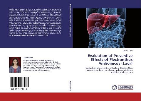 Evaluation of Preventive Effects of Plectranthus Amboinicus (Lour)
