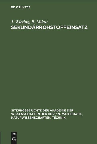 Sekundärrohstoffeinsatz