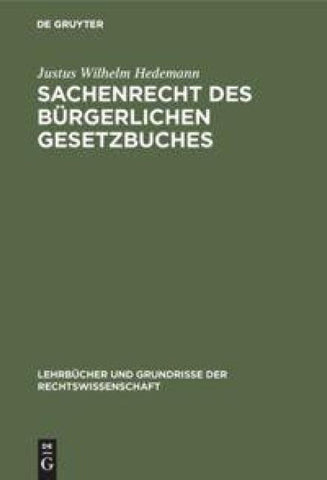 Sachenrecht des Bürgerlichen Gesetzbuches