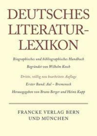 Deutsches Literatur-Lexikon / Aal - Bremeneck