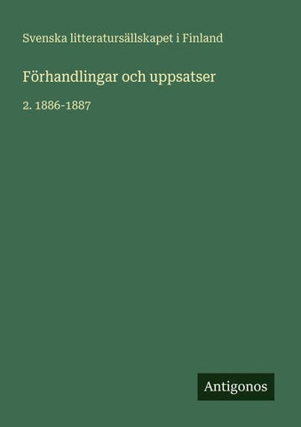 Förhandlingar och uppsatser