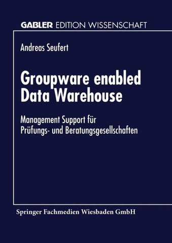 Groupware enabled Data Warehouse