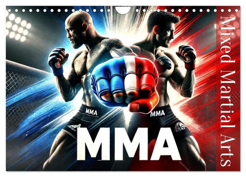 MMA - Mixed Martial Arts France (Calendrier mural 2026 DIN A4 vertical), CALVENDO calendrier mensuel
