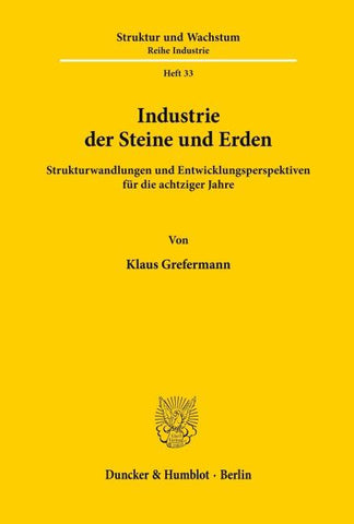 Industrie der Steine und Erden.
