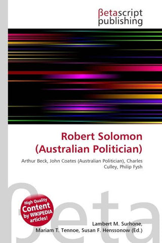 Robert Solomon (Australian Politician)