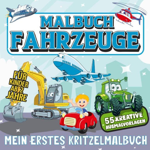 Malbuch Fahrzeuge - Mein erstes Kritzelmalbuch.
