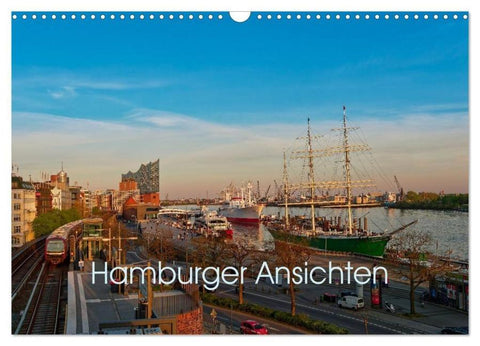 Hamburger Ansichten (Wandkalender 2026 DIN A3 quer), CALVENDO Monatskalender