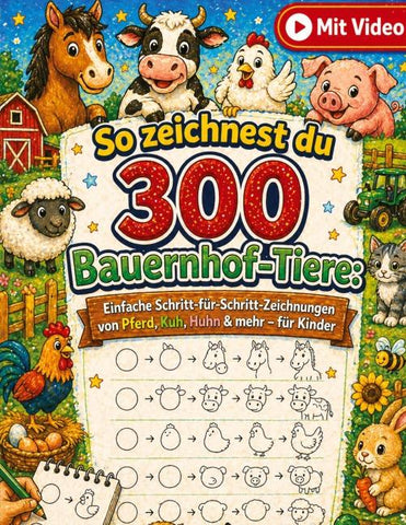 So zeichnest du 300 Bauernhof