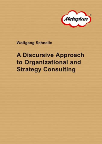 A Discursive Approach to Organizational and Strategy Consulting