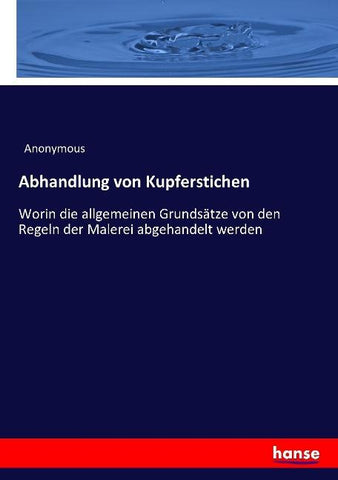 Abhandlung von Kupferstichen