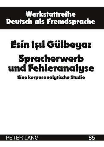 Spracherwerb und Fehleranalyse