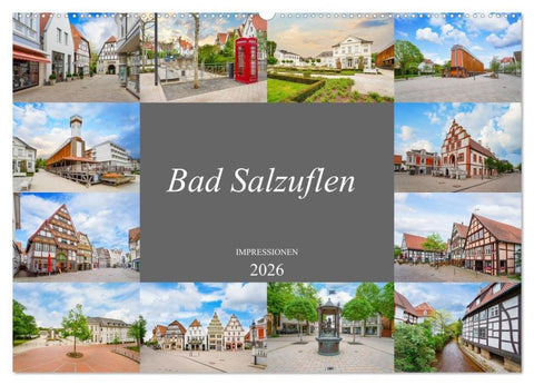 Bad Salzuflen Impressionen (Wandkalender 2026 DIN A2 quer), CALVENDO Monatskalender