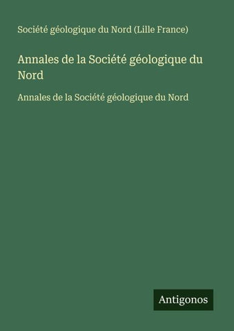 Annales de la Société géologique du Nord