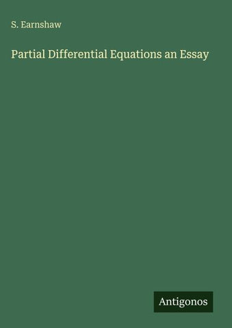 Partial Differential Equations an Essay