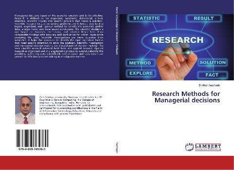 Research Methods for Managerial decisions