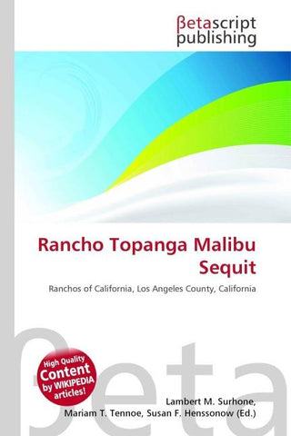 Rancho Topanga Malibu Sequit