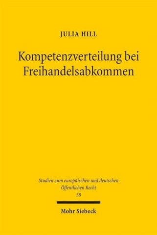 Kompetenzverteilung bei Freihandelsabkommen