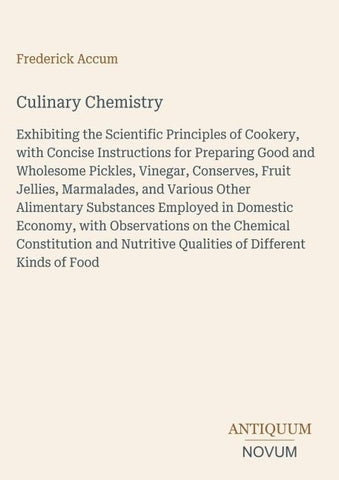 Culinary Chemistry