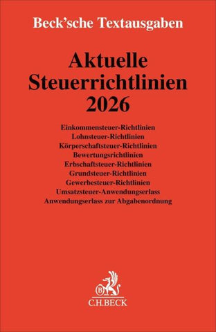 Aktuelle Steuerrichtlinien 2026
