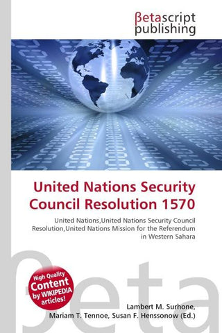 United Nations Security Council Resolution 1570