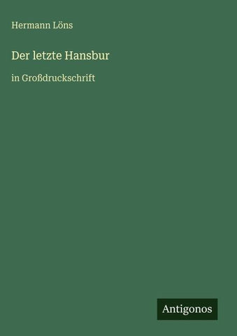 Der letzte Hansbur