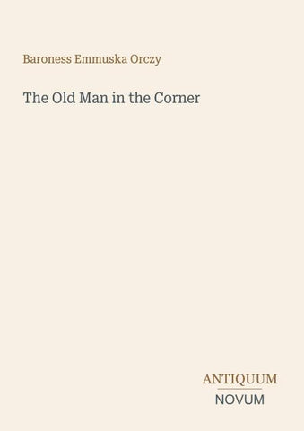 The Old Man in the Corner