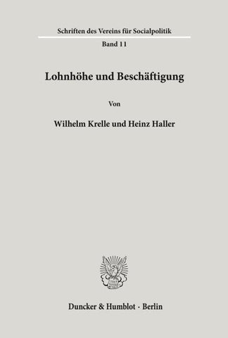 Lohnhöhe und Beschäftigung.