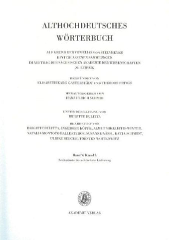Althochdeutsches Wörterbuch / Band V: K-L, 16.-18. Lieferung (loscon bis lyuzilun)