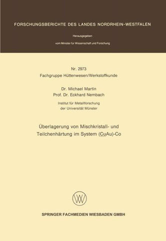 Überlagerung von Mischkristall- und Teilchenhärtung im System (CuAu)-Co
