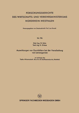 Auswirkungen von Garnfehlern bei der Verarbeitung von Leinengarnen