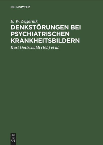 Denkstörungen bei psychiatrischen Krankheitsbildern
