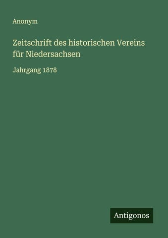 Zeitschrift des historischen Vereins für Niedersachsen