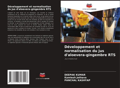 Développement et normalisation du jus d'aloevera-gingembre RTS