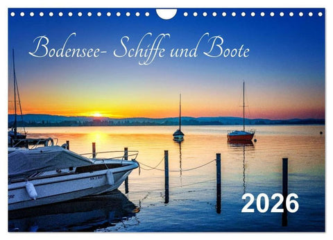 Bodensee-Schiffe und Boote (Wandkalender 2026 DIN A4 quer), CALVENDO Monatskalender