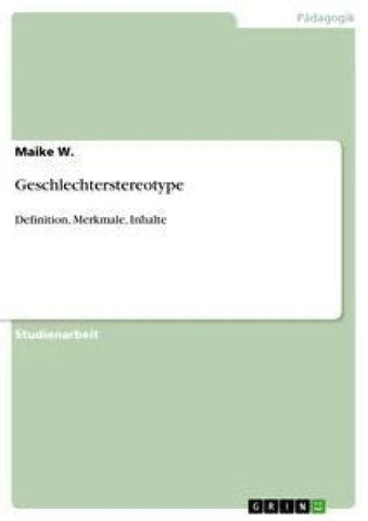 Geschlechterstereotype