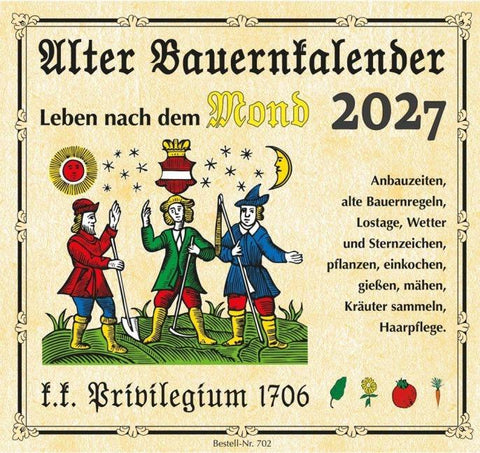 Alter Bauernkalender 2027