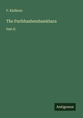 The Paribhashendusekhara