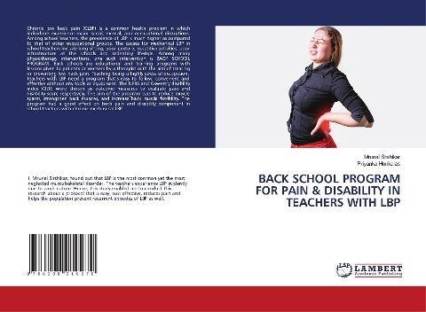 BACK SCHOOL PROGRAM FOR PAIN & DISABILITY IN TEACHERS WITH LBP