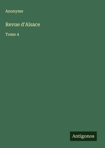 Revue d'Alsace