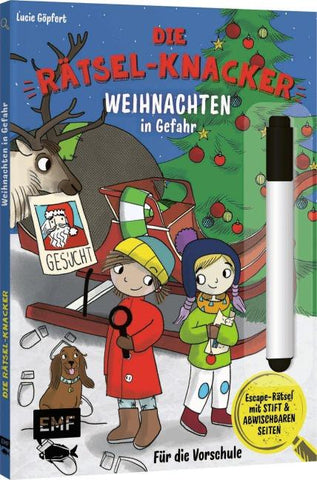 Die Rätsel-Knacker – Weihnachten in Gefahr (Buch mit abwischbarem Stift)