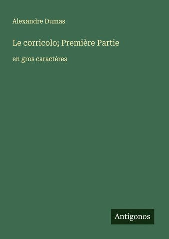 Le corricolo; Première Partie