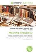Meaning (linguistics)