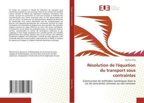 Résolution de l'équation du transport sous contraintes