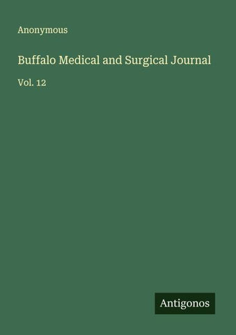 Buffalo Medical and Surgical Journal
